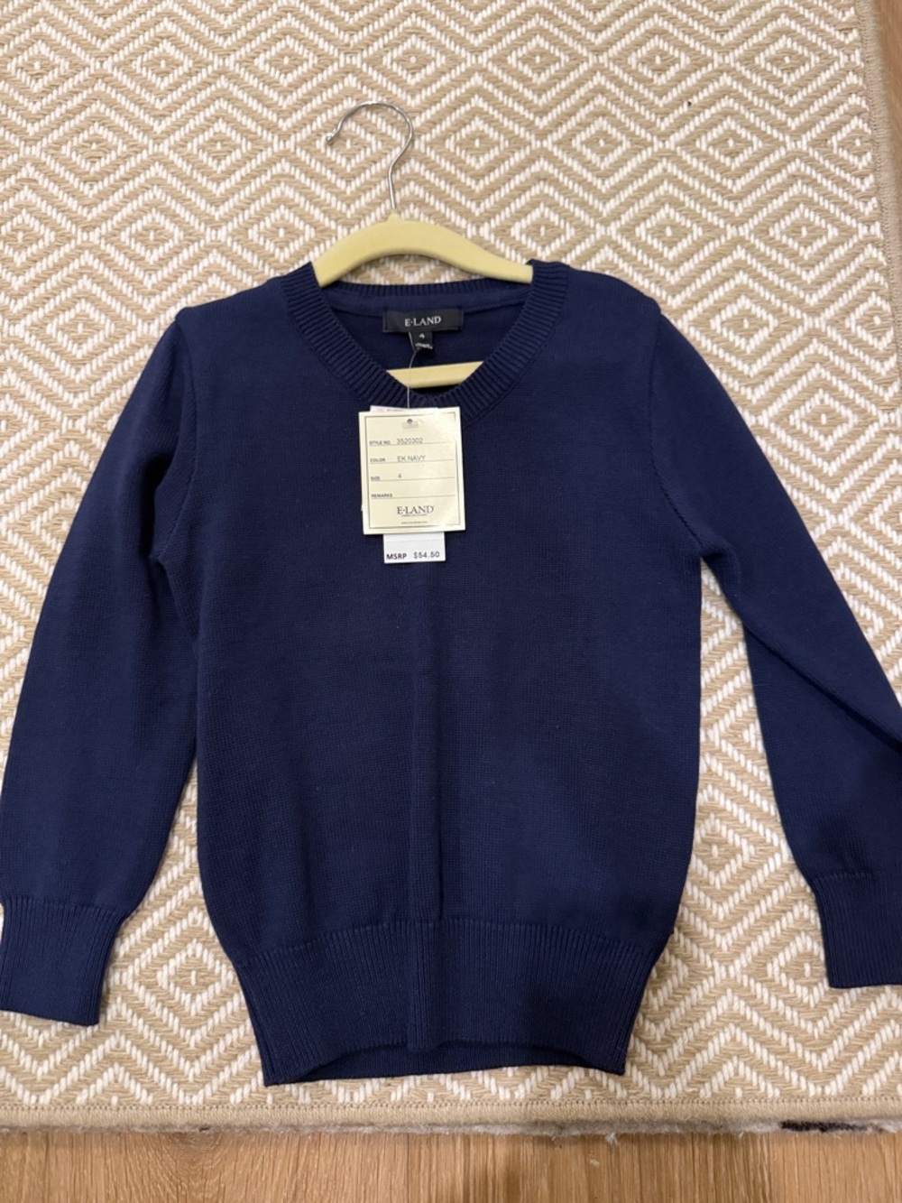E-Land Kids Navy Crewneck Sweater